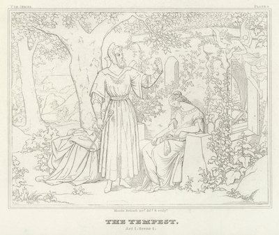 La Tempestad, Acto I, Escena 2 de Friedrich August Moritz Retzsch