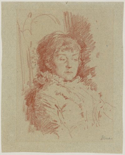 Retrato de Mina Kaulbach de Friedrich August von Kaulbach