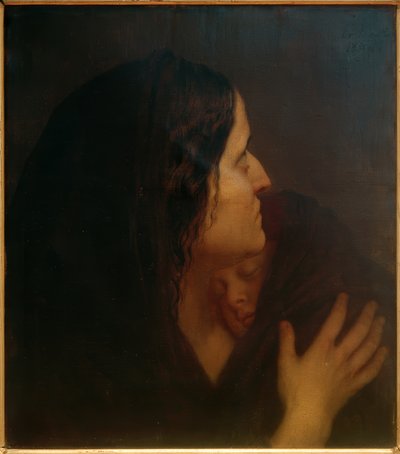 Madre e hijo de Friedrich August von Kaulbach