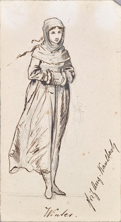 Personificación del invierno de Friedrich August von Kaulbach