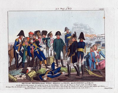 La muerte del mariscal Duroc en Hochkirchen el 22 de mayo de 1813 de Friedrich Campe