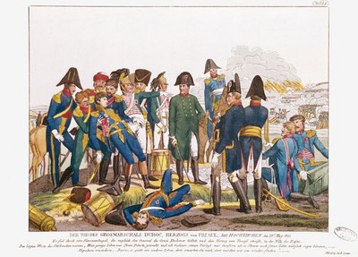 La muerte del mariscal Duroc en la batalla de Bautzen, 22 de mayo de 1813 de Friedrich Campe