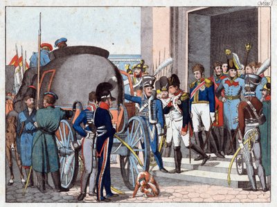 La partida de Napoleón a la isla de Elba de Friedrich Campe