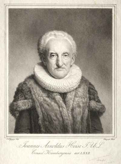 Johann Arnold Heise, 1819 de Friedrich Carl Groger