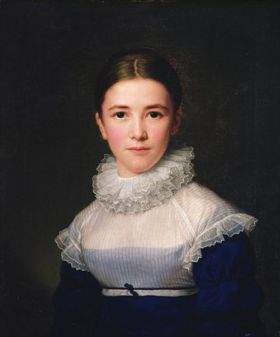 Retrato de Lina Groger, la hija adoptiva del Artista, 1815 de Friedrich Carl Groger