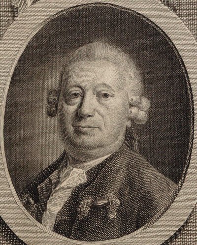 Retrato del compositor Johann Heinrich Rolle 1716-1785, 1780 de Friedrich Christian Gottlieb Geyser