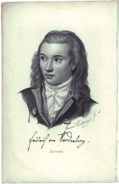 Retrato del poeta Novalis 1772-1801, 1845 de Friedrich Eduard Eichens