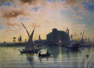ESPAÑA – VISTAS DE SEVILLA – EL GUADALQUIVIR – 1867 de Friedrich Eibner