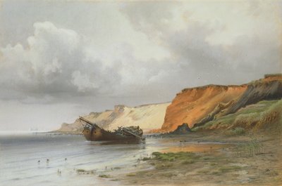 Naufragio de un velero en la isla de Rügen de Friedrich Emil Neumann