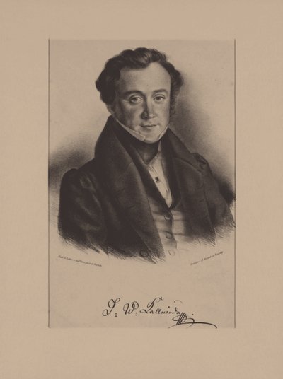 Retrato del compositor Jan Kalivoda de Friedrich Gustav Schlick