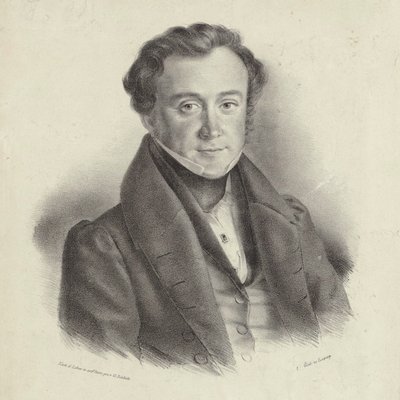 Retrato del compositor Johann Wenzel Kalliwoda 1801-1866 de Friedrich Gustav Schlick