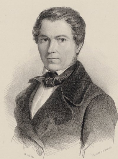 Retrato del violinista y compositor Joseph Labitzky 1802-1881, 1840 de Friedrich Gustav Schlick