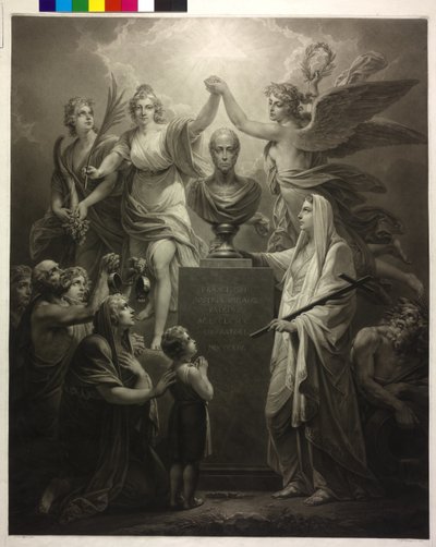 Apoteosis del emperador Francisco II - La bendición de la paz de Friedrich Heinrich Fuger