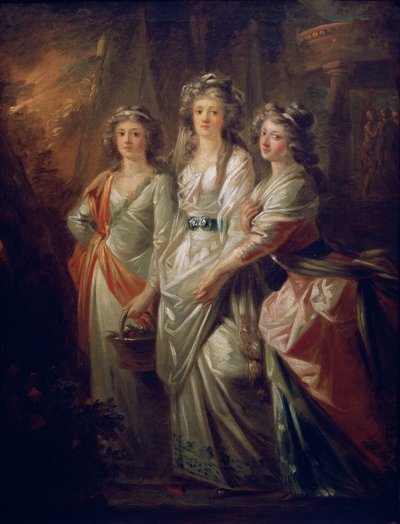 Las condesas Elisabeth, Christiane y Marie Karoline von Thun de Friedrich Heinrich Fuger