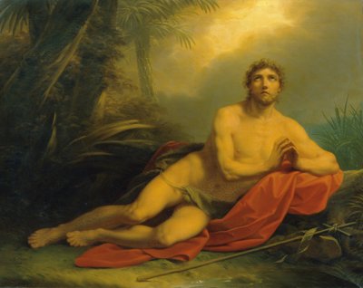 Juan en el desierto de Friedrich Heinrich Fuger