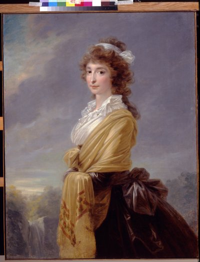 Retrato de la condesa Elisabeth von Thun Hohenstein (1764-1806) - Pintura de Heinrich Friedrich Fueger (1751-1818), huile sur toile de Friedrich Heinrich Fuger