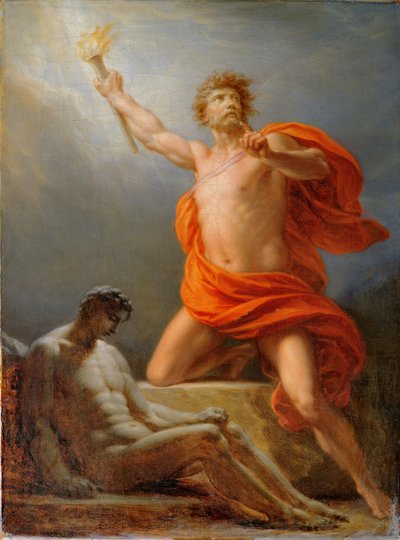 Prometeo Trayendo Fuego a la Humanidad, 1817 de Friedrich Heinrich Fuger