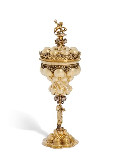 Copa y tapa, Núremberg, finales del siglo XVI de Friedrich Hillebrandt