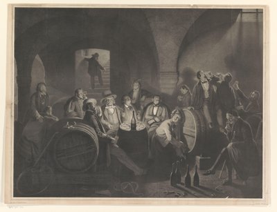 Compañía de bebedores en una bodega de Friedrich Jentzen