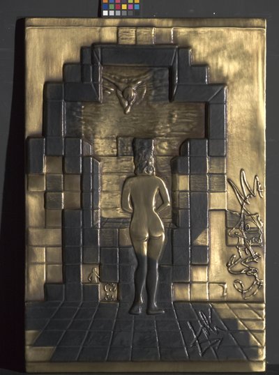 Lincoln en Dalivisión (relieve en bronce) de Friedrich Johann Voltz