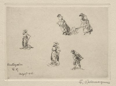 Los segadores, 1916 de Friedrich Kallmorgan