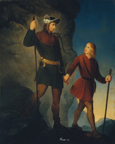 La salvación del emperador Maximiliano I de Martinswand de Friedrich Krepp