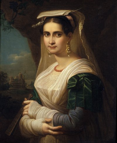 Campesina de Albano, 1818 de Friedrich Ludwig Theodor Doell