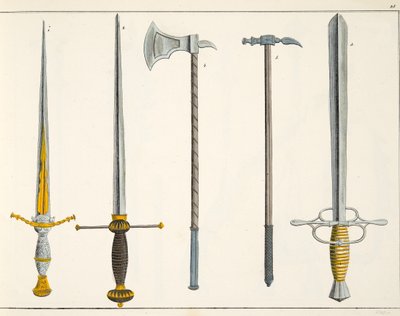 Espadas, lámina de 
