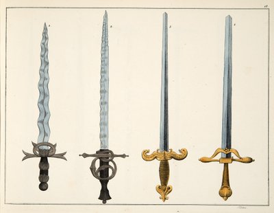 Espadas, lámina de 