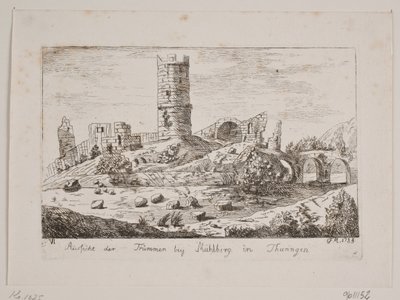 Ruinas en Mühlberg de Friedrich Münter