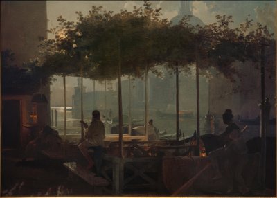 Noche de luna en Venecia de Friedrich Nerly