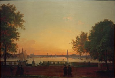 Vista de Venecia desde los Giardini Pubblici de Friedrich Nerly