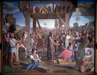 Primera cruzada: Preparativos para el asalto de Jerusalén de Friedrich Overbeck