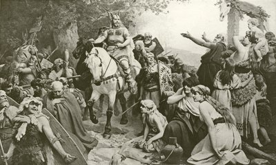 El triunfo de Hermann sobre los romanos de Friedrich Paul Thumann