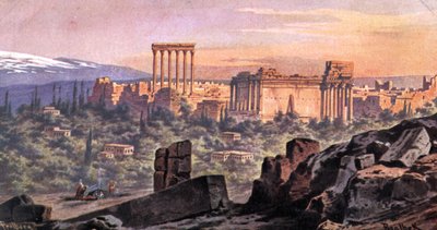 Baalbek Líbano (imprimir) de Friedrich Perlberg