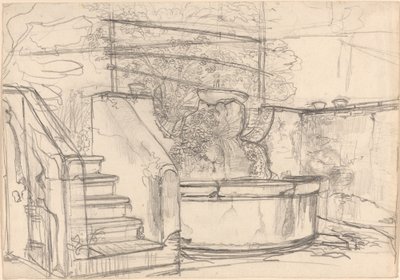 Esquina de un patio de jardín de Friedrich Salathé