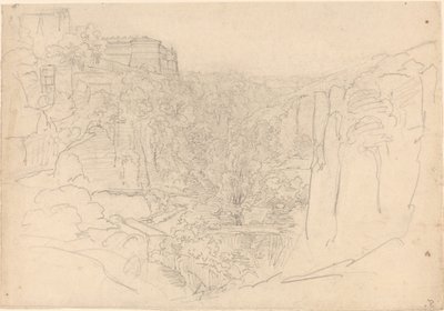 Castillo fortificado sobre un valle estrecho de Friedrich Salathé