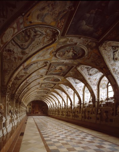 Vista del antiquarium del Palacio Real diseñado por Friedrich Sustris de Friedrich Sustris