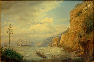 F. Thöming, Monasterio capuchino en Amalfi de Friedrich Thöming