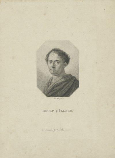 Amandus Gottfried Adolf Müllner 1774-1829, ca 1820 de Friedrich Wilhelm Bollinger