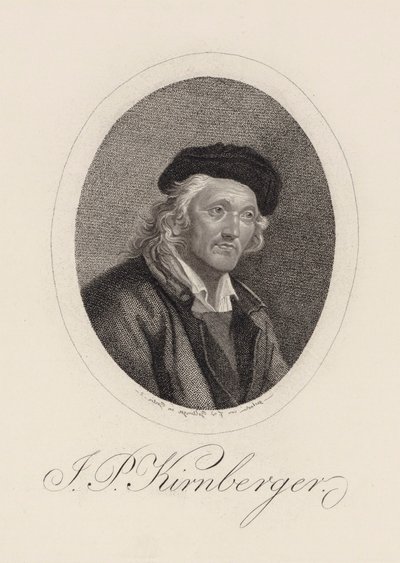 Retrato del compositor Johann Philipp Kirnberger 1721-1783 de Friedrich Wilhelm Bollinger