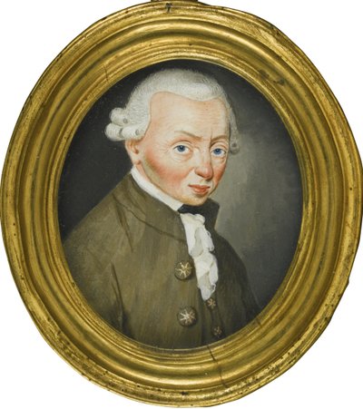 Retrato de Immanuel Kant 1724-1804, 1765 de Friedrich Wilhelm Springer