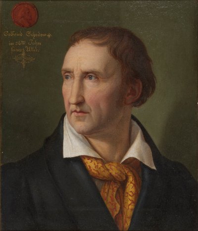 Retrato de Johann Gottfried Schadow 1764-1850, 1819 de Friedrich Wilhelm von Schadow