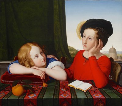 Doble Retrato de Wienczyslaw y Konstanty Potocki, Hijos de un Príncipe Polaco de Friedrich Wilhelm von Schadow
