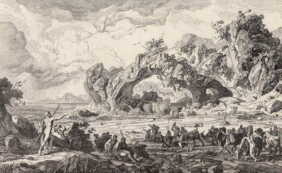 Matanza del ganado sagrado de Helios (grabado) de Friedrich the Elder Preller