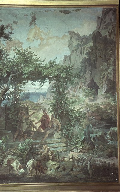 Odiseo ante el porquero Eumeo, Escenas de la Odisea de Friedrich the Elder Preller