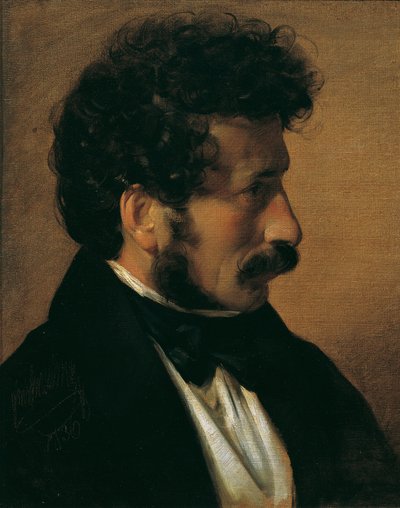 Der Maler Theodor Alconiere de Friedrich von Amerling