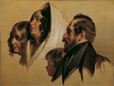 La familia de Johann Graf von Majláth de Friedrich von Amerling
