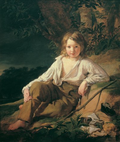 un chico pescador de Friedrich von Amerling