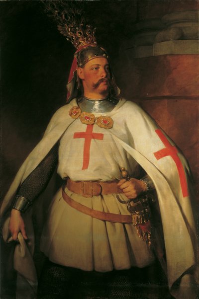 Archiduque Leopoldo como cruzado de Friedrich von Amerling
